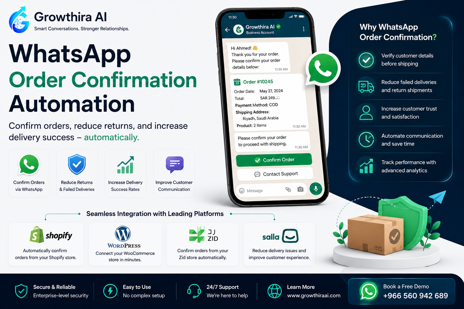 WhatsApp order confirmation automation for businesses
